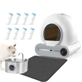 65L Smart Cat Litter Box Self-Cleaning Pet Toilet