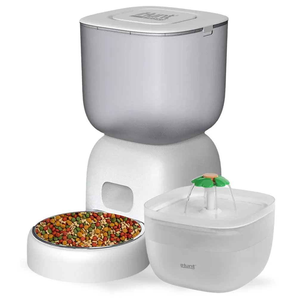 Automatic Litter Box Pack iHunt Smart Cat Litter V2 for Cats   Smart Pet Care Pack, 3L Automatic Feeder, and 2L Water Fountain