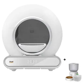 Automatic Litter Box Pack iHunt Smart Cat Litter V2 for Cats   Smart Pet Care Pack, 3L Automatic Feeder, and 2L Water Fountain