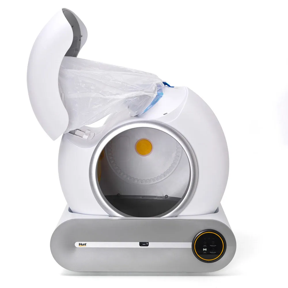 Automatic Litter Box Package iHunt Smart Cat Litter for Cats   6L Automatic Feeder