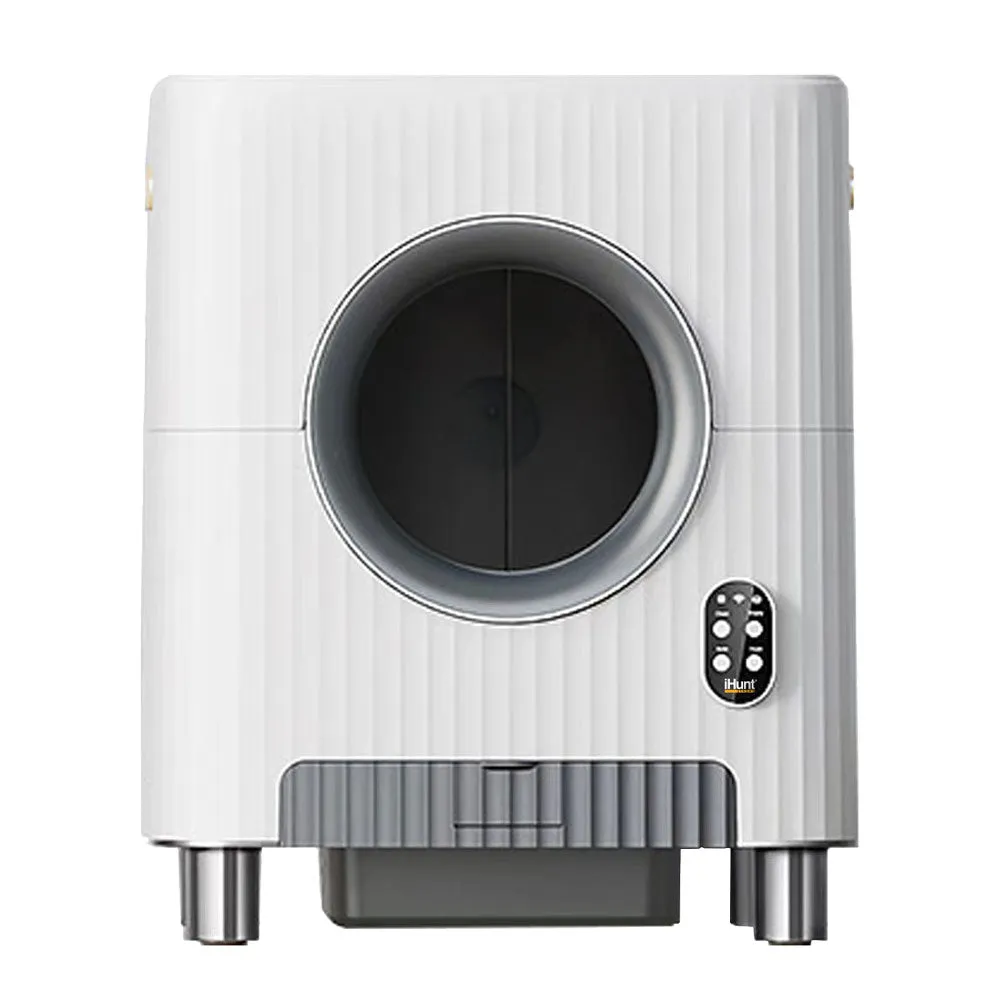 Automatic Litter Box Package iHunt Smart Cat Litter V3 for Cats   6L Automatic Feeder