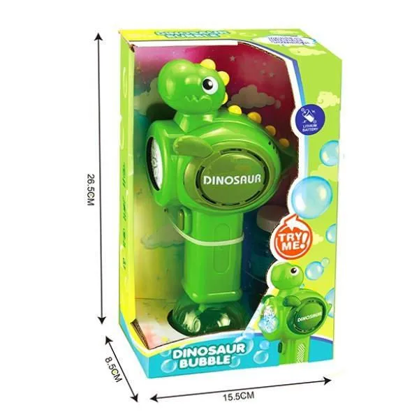 Battery Operated Dinosaur Colorful Bubble Wand