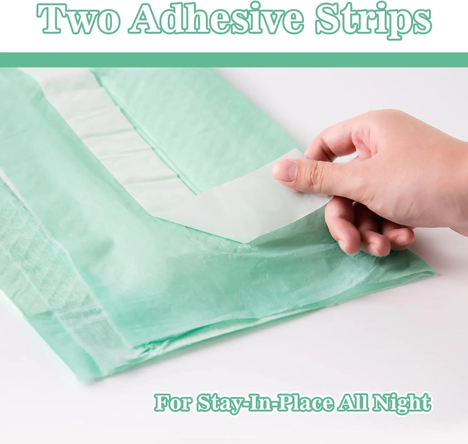 Bed Pads with Adhesive Strips 30'' X 36'' Disposable Underpads Extra Large Thicker Incontinence Pads for Unisex Adult, Senior, Kids and Pet (30 Count)