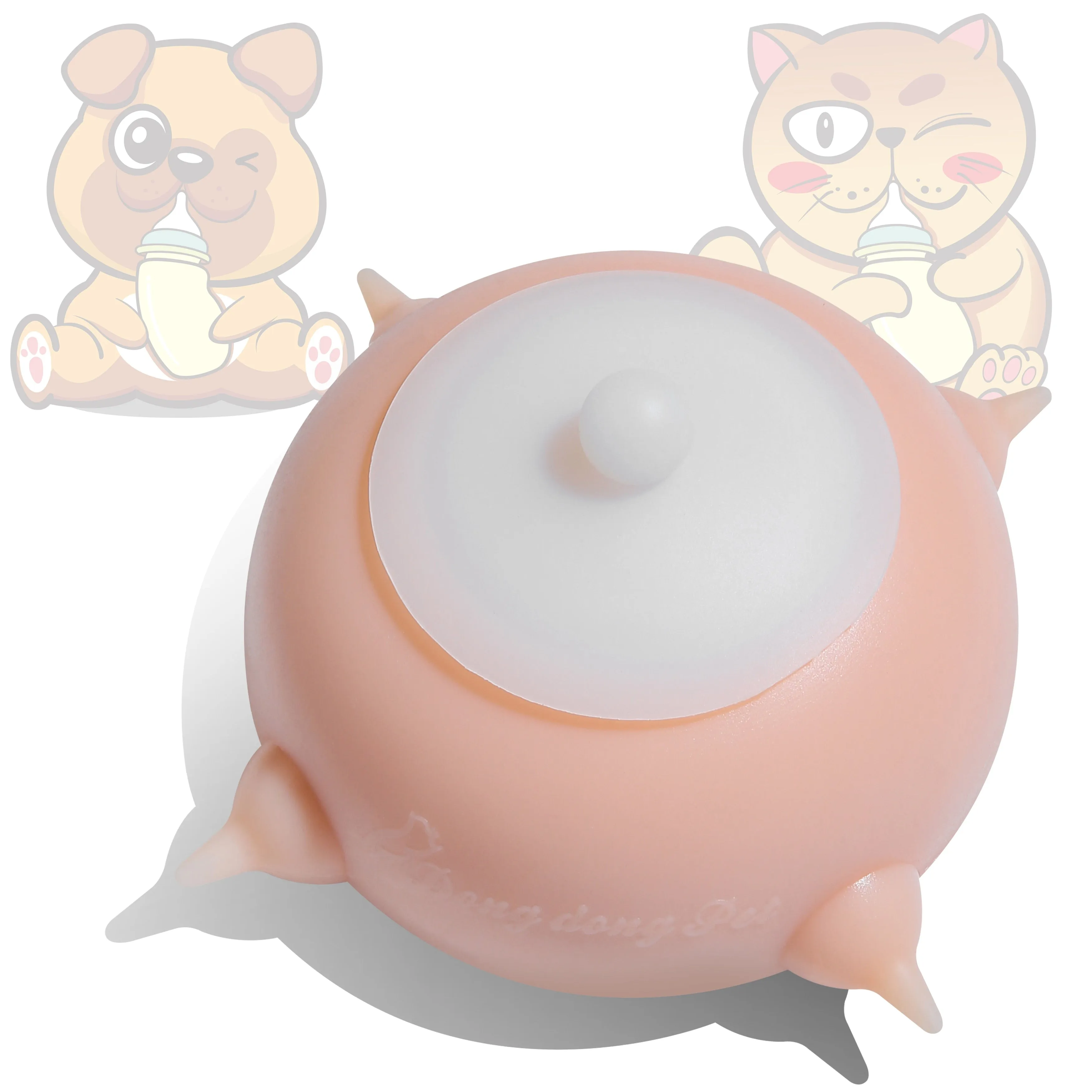Best Dog Bubble Milk Bowl Station Feeders Flow Out Slowly Evenly Drinking