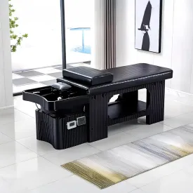 Black Electric Shampoo Hair Washing Chair Japanese Massage Bed