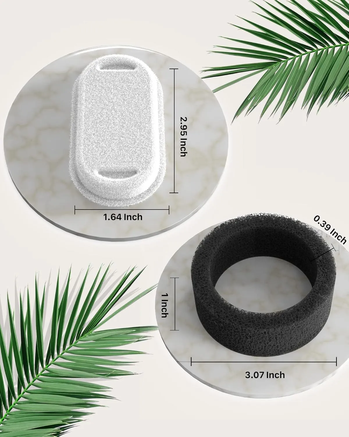 Cat Water Fountain Filters: 8 Pet Fountain Filter Replacement - 4 Pieces Filters   4 Pieces Sponges for Cat Fountains - Cat Water Filter - Cat Filters for Pet Water Fountain H1 (67oz/2L)
