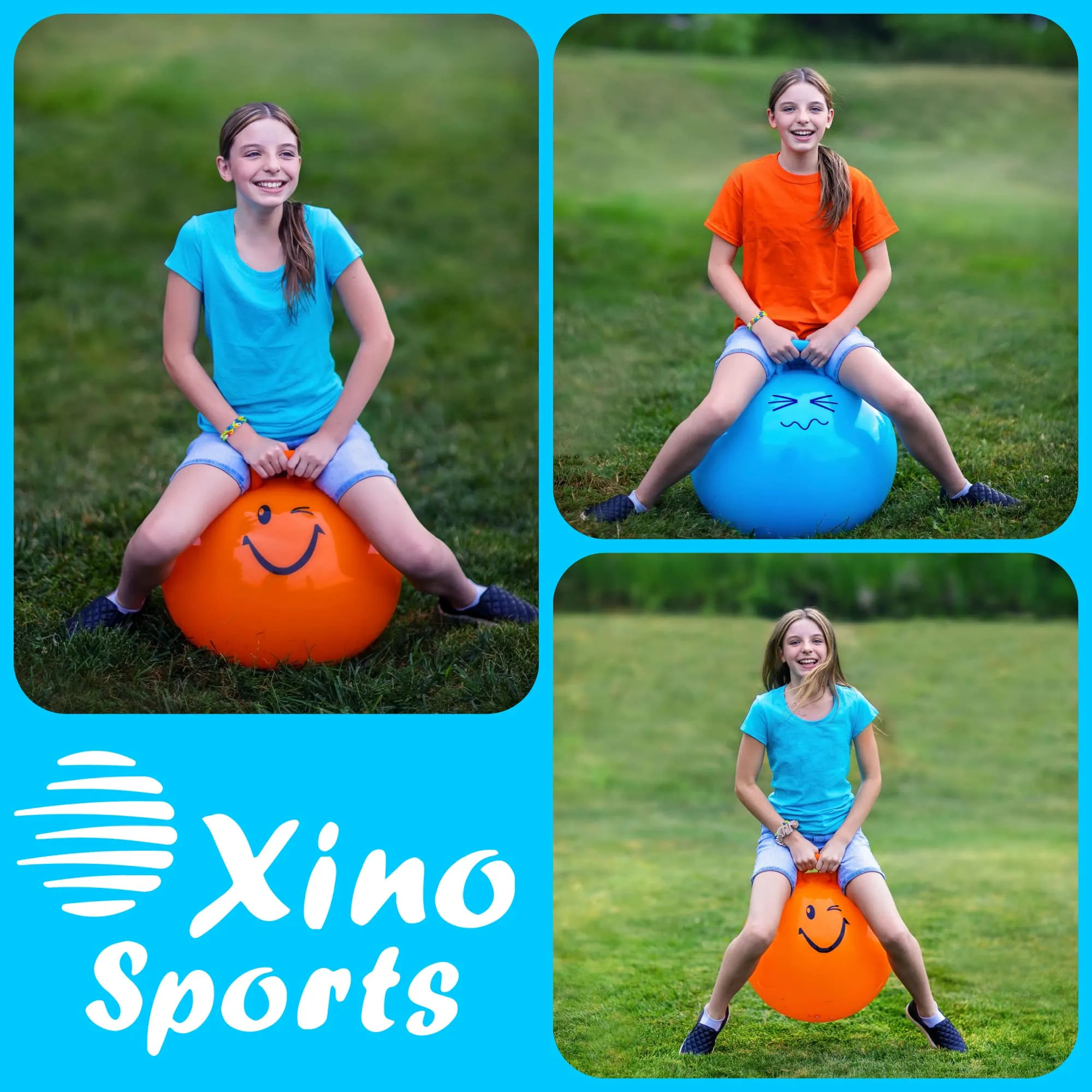 Deluxe Hopper Ball with Handle for Adults, Youth, and Kids
