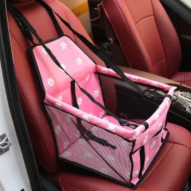 Foldable Dog Car Seat Cover with Dog Car Seat Belt Washable Dog Carrier for Car Foldable Travel Hammock for Pets