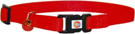 Hamilton Adjustable Break-A-Way Safety Cat Collar, Red, 3/8" Wide