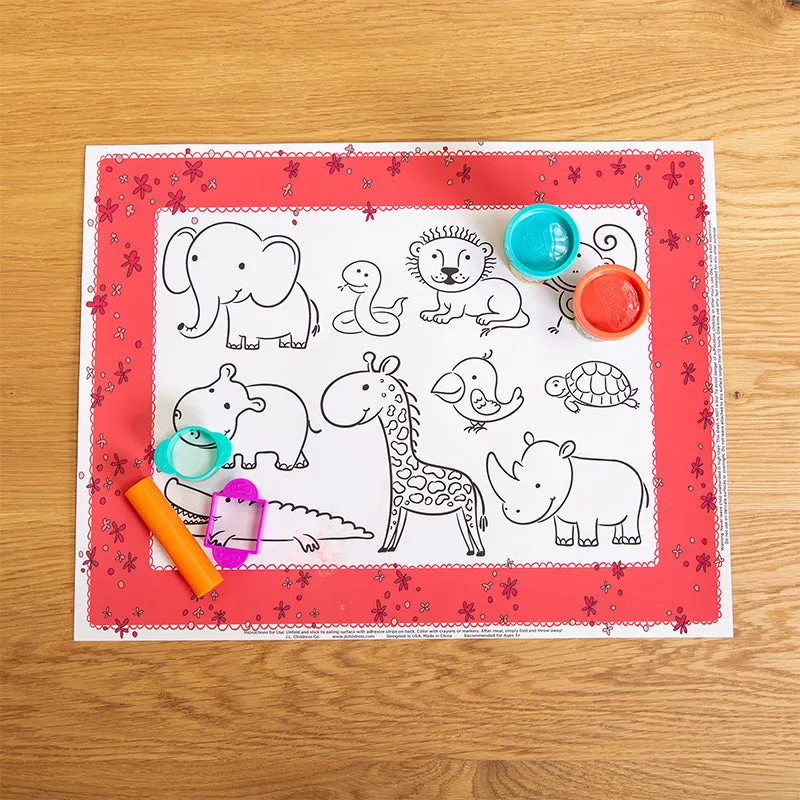Healthy Habits Disposable ColorMe Placemats, 24 Pack