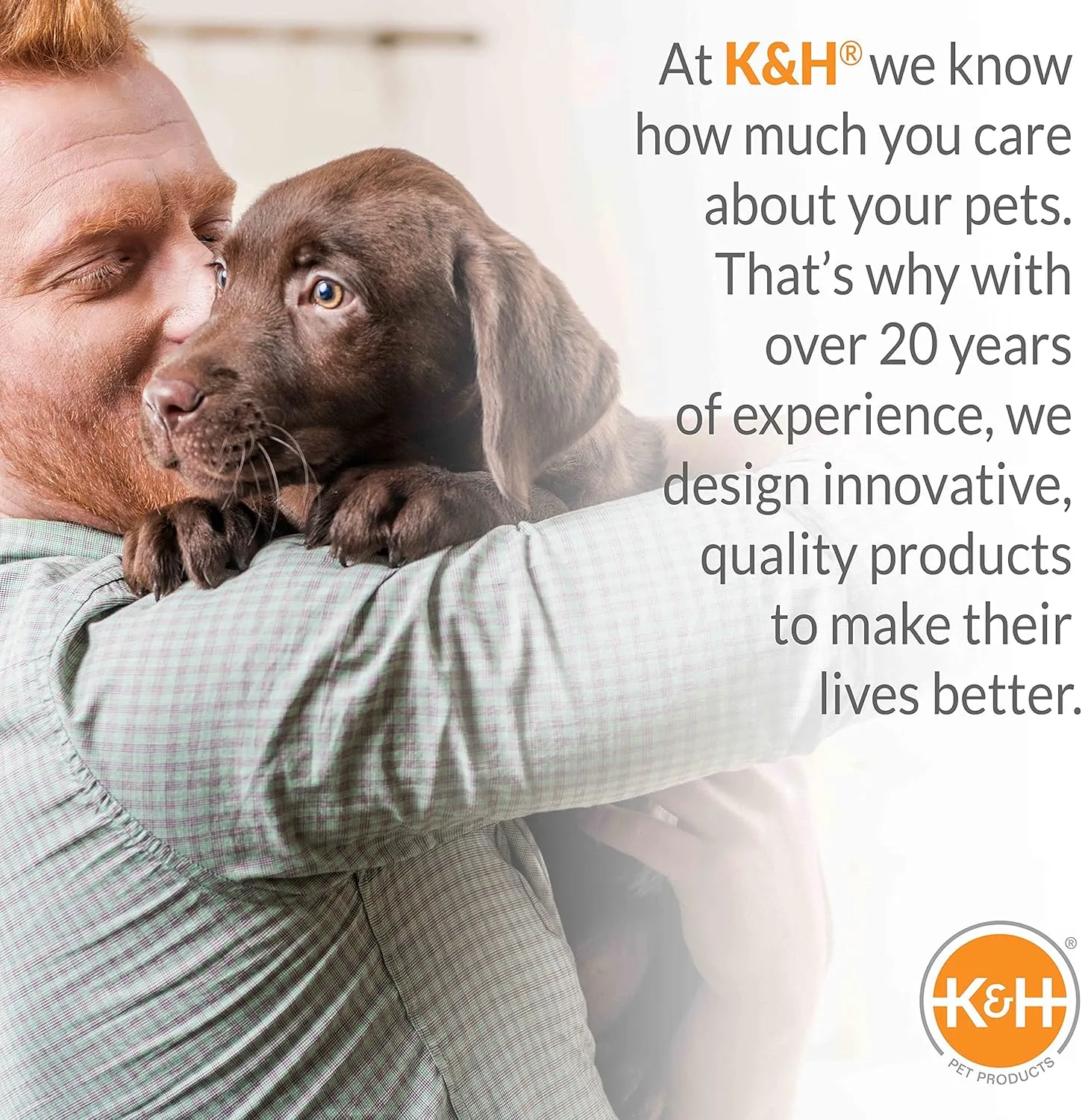 K&H Pet Products Superior Orthopedic Pet Bed Paw/Bone Print Gray Paw Bone Print Large 40 X 50 Inches