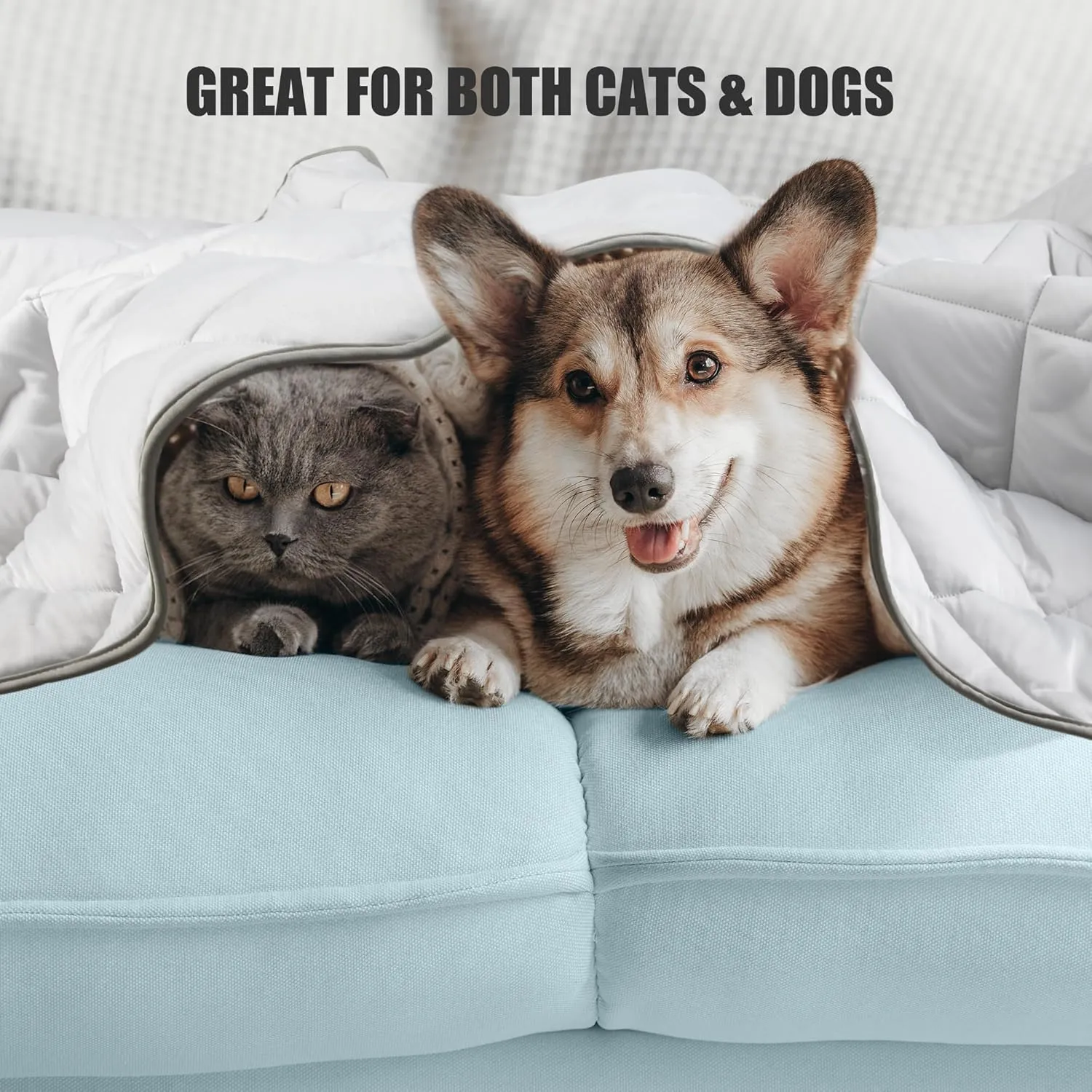 Leekalos Dog Cooling Mat,Pet Cooling Pads for Dogs Blanket,Summer Cooling Bed for Cats Blanket,Portable Pet Cooling Cushion for Home & OutdoorKeep Cooling for Pets (Cool Grey, Large(40"x60"))