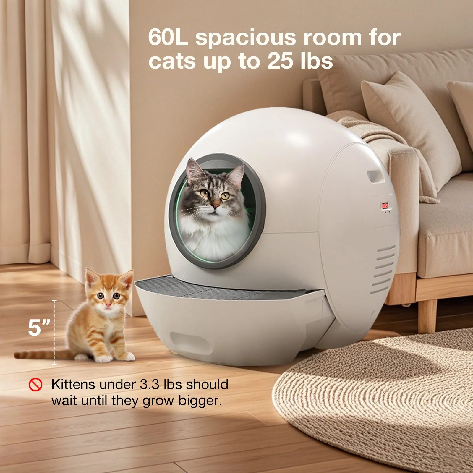 【🔥Low Price Ever】Els Pet Spaceship 1 Automatic Litter Box