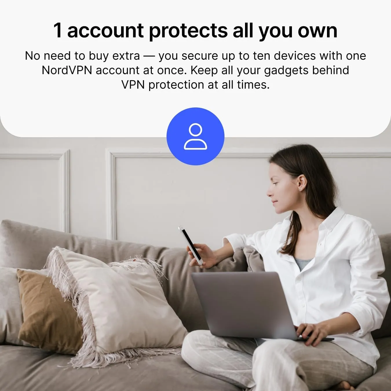 NordVPN Standard, 10 Devices, 1-Month, VPN & Cybersecurity, Digital Code