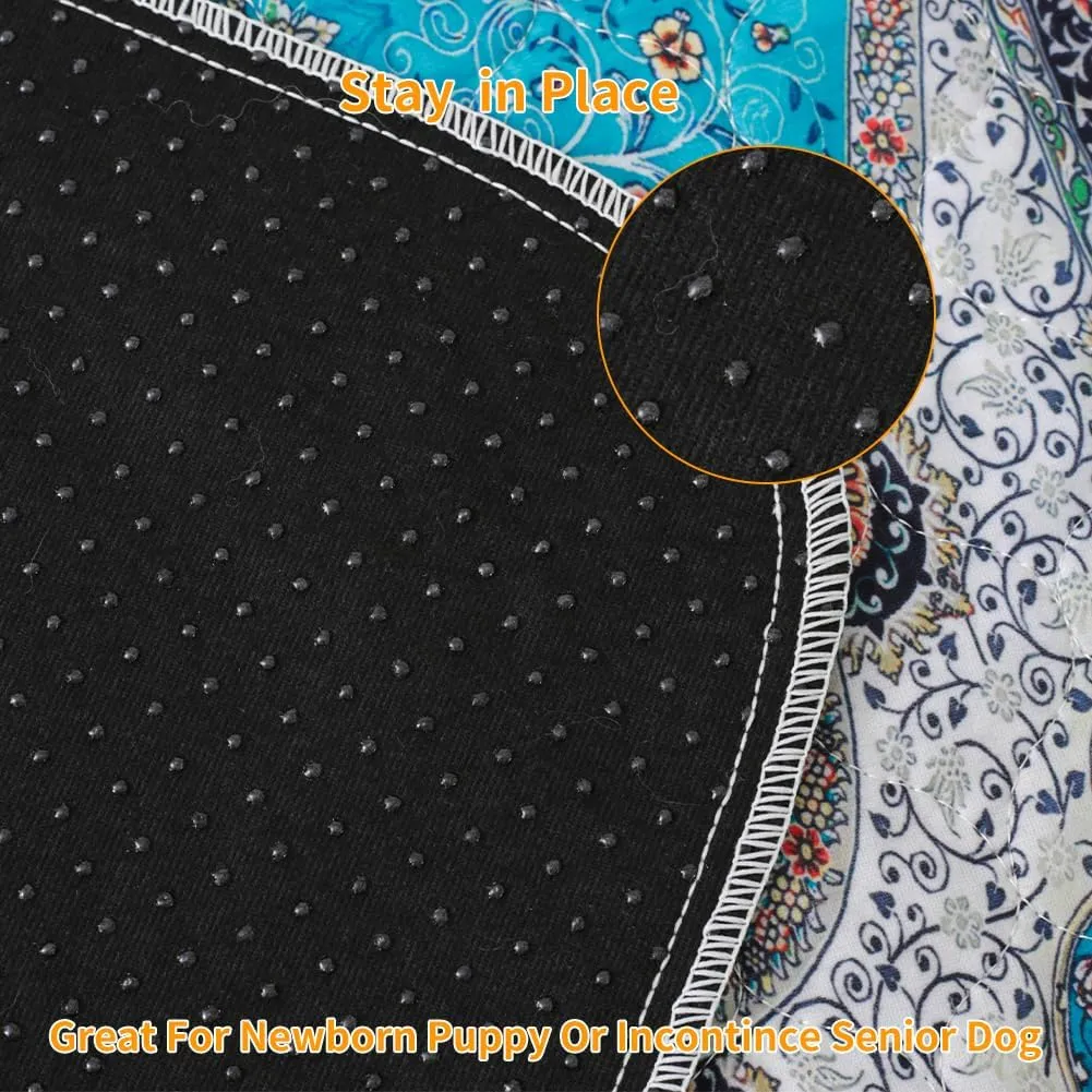 Peepeego 2 Pack Washable Pee Pads for Dogs 36x36Inch, Waterproof Puppy Pads with Fast Absorbent, Reusable, Non Slip, Premium Dog Pads for Puppy Playpen