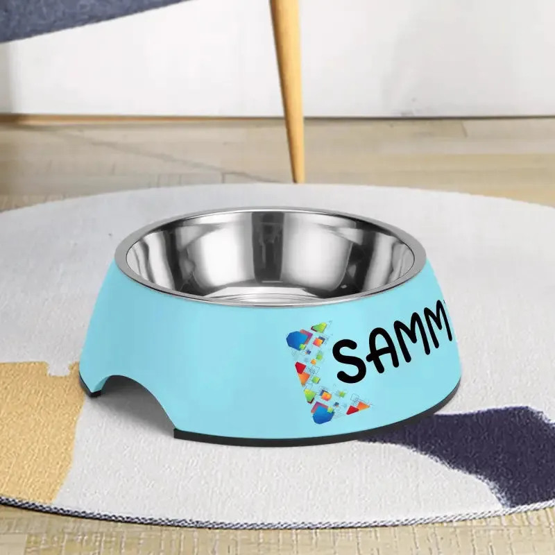 Personalized Pink Pet Food Bowl for Your Furry Friend Sammie