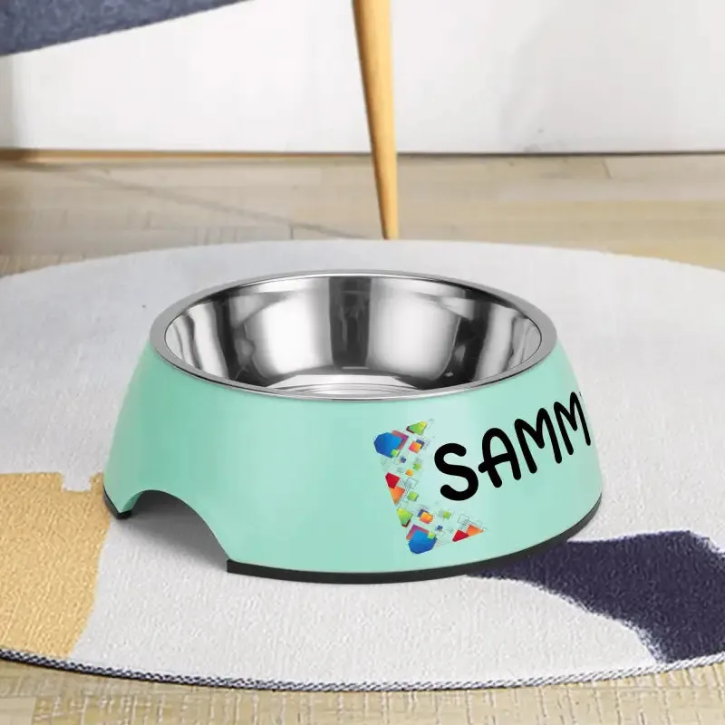 Personalized Pink Pet Food Bowl for Your Furry Friend Sammie