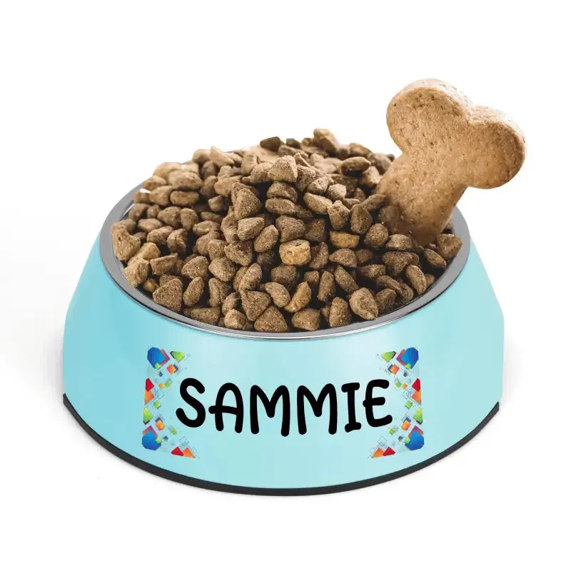 Personalized Pink Pet Food Bowl for Your Furry Friend Sammie