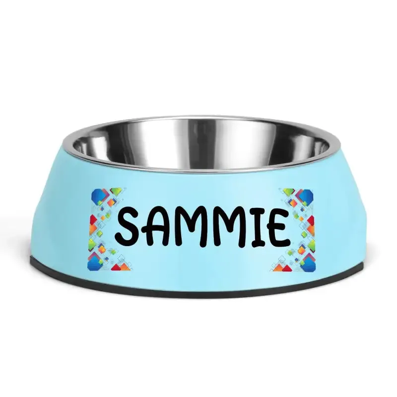 Personalized Pink Pet Food Bowl for Your Furry Friend Sammie