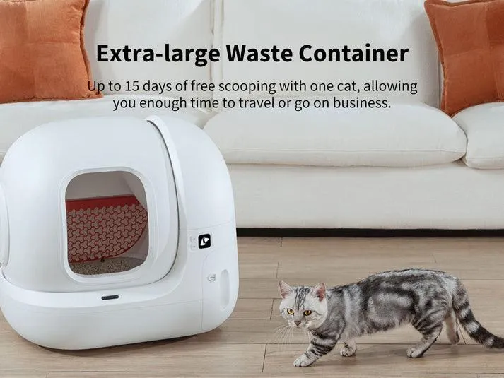 PETKIT Xiaopei Smart Cat Toilet MAX Fully Automatic Cat Litter Box Extra Large Cat Supplies Anti-Splash Electric Fully Enclosed Cat Litter Box with One-Year Warranty Package Delivered to Home [North American Version]