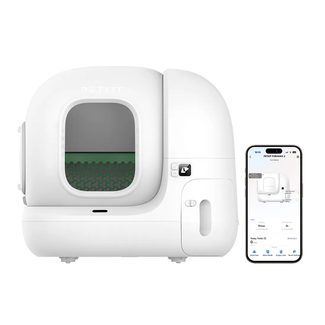 PETKIT Xiaopei Smart Cat Toilet MAX Fully Automatic Cat Litter Box Extra Large Cat Supplies Anti-Splash Electric Fully Enclosed Cat Litter Box with One-Year Warranty Package Delivered to Home [North American Version]