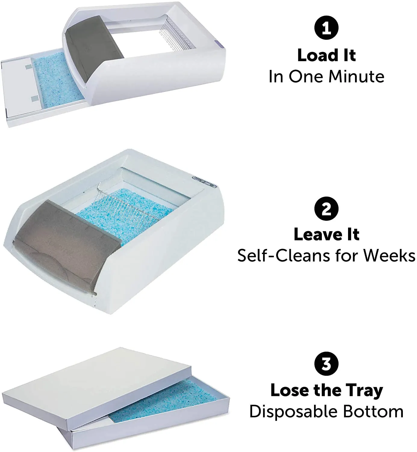 PetSafe ScoopFree Ultra Self-Cleaning Cat Litter Box – Automatic with Disposable Tray – Taupe Covered! Retails $317 