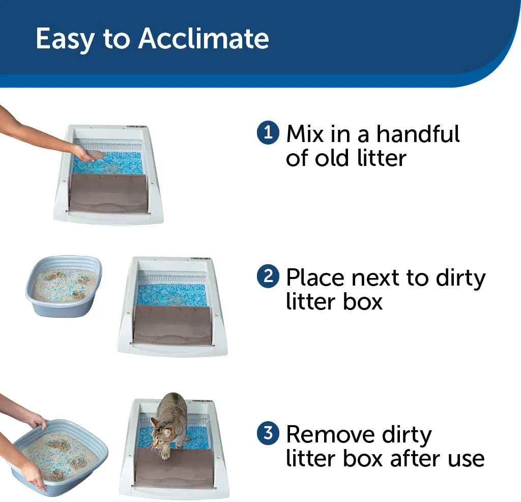 PetSafe ScoopFree Ultra Self-Cleaning Cat Litter Box – Automatic with Disposable Tray – Taupe Covered! Retails $317 