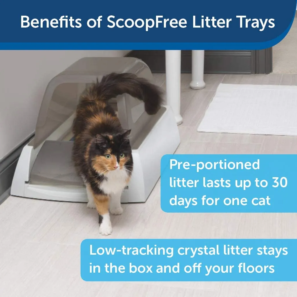 PetSafe ScoopFree Ultra Self-Cleaning Cat Litter Box – Automatic with Disposable Tray – Taupe Covered! Retails $317 