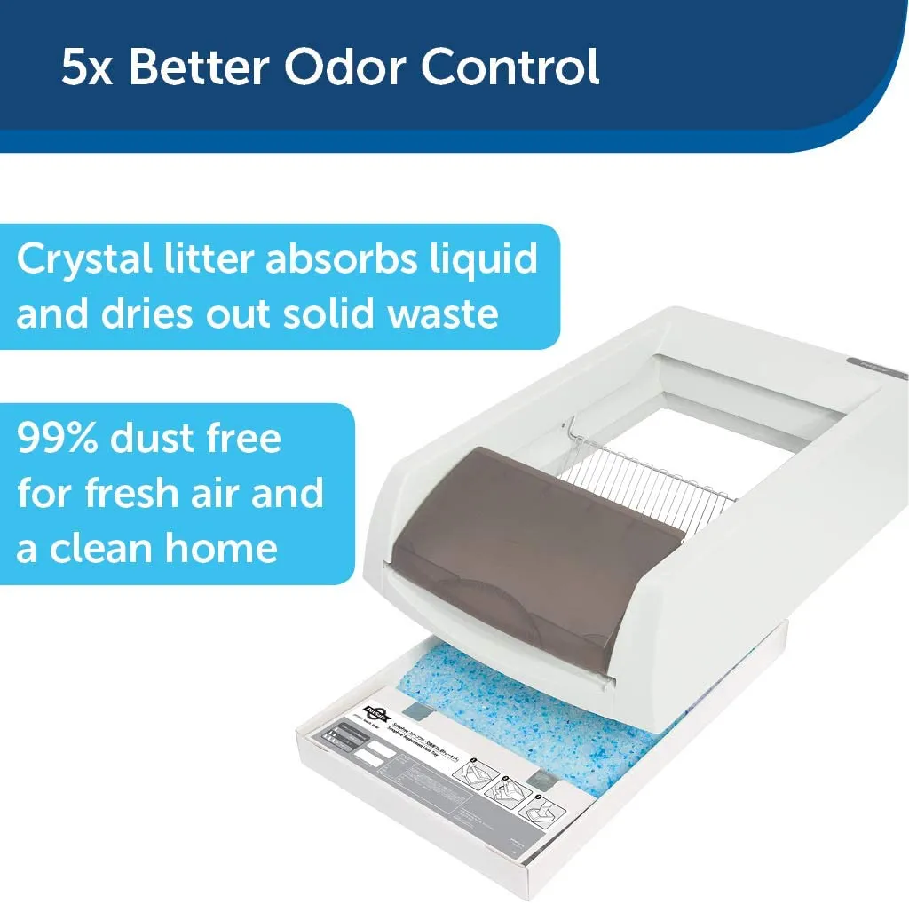 PetSafe ScoopFree Ultra Self-Cleaning Cat Litter Box – Automatic with Disposable Tray – Taupe Covered! Retails $317 