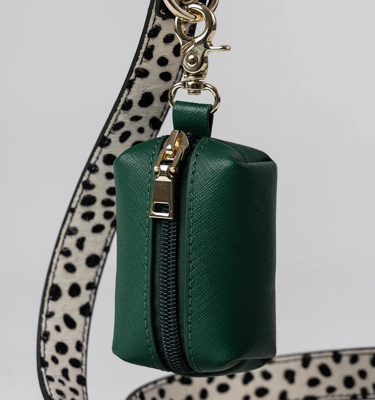 Polka Dot Leather Standard Dog Lead