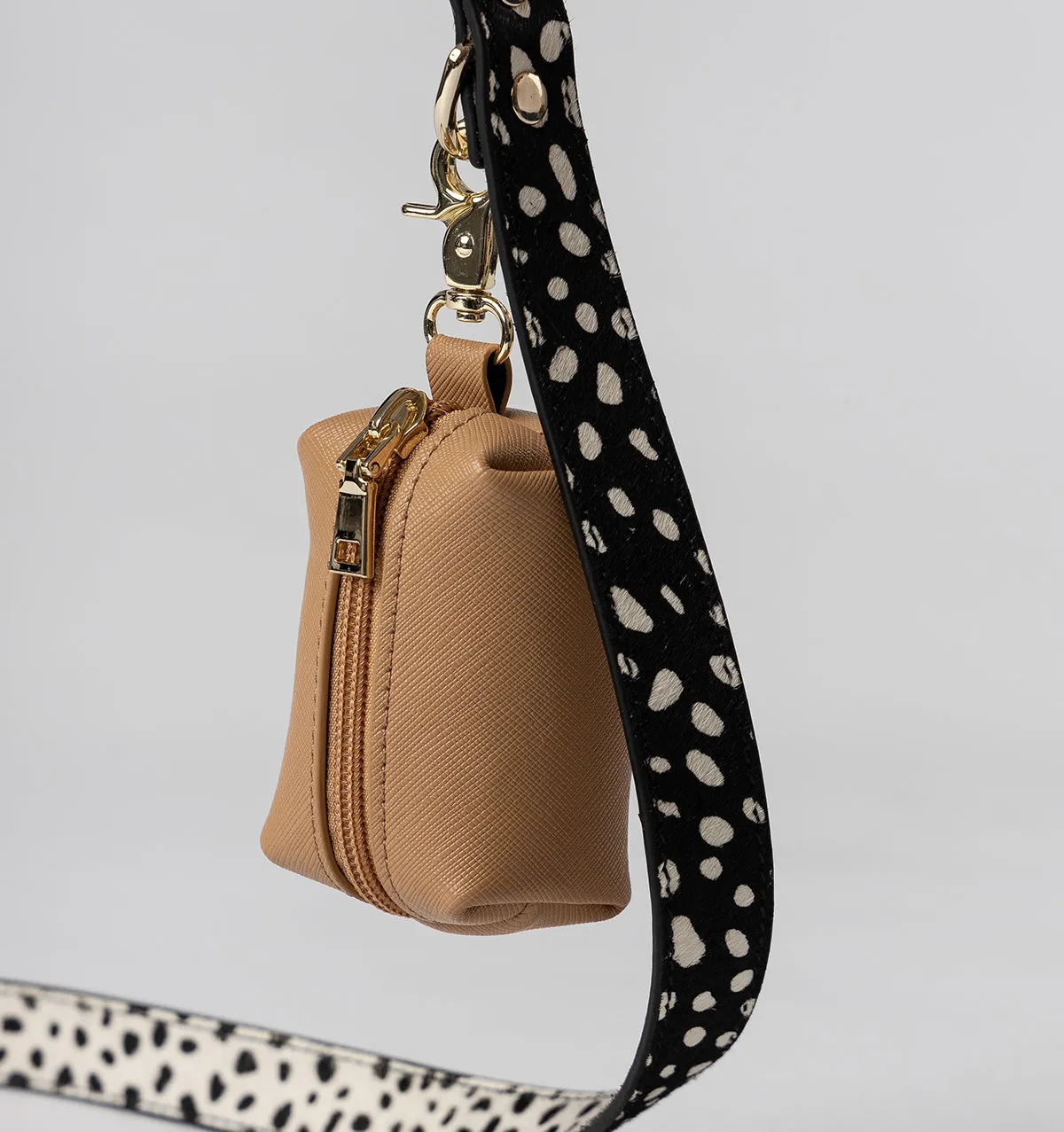 Polka Dot Leather Standard Dog Lead