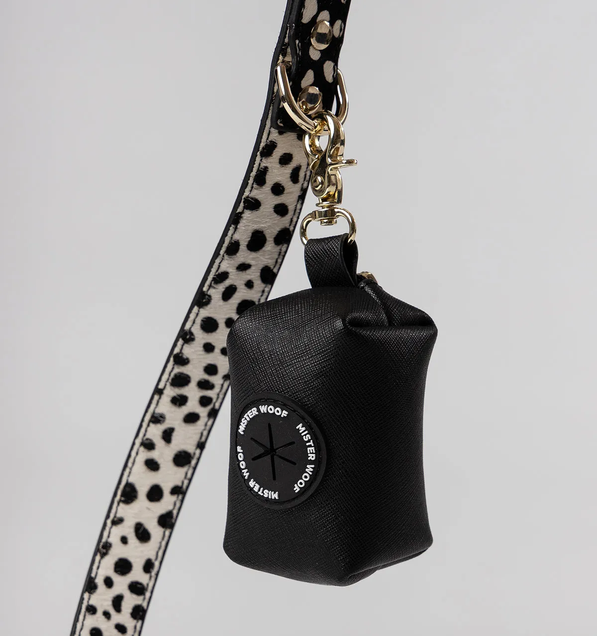 Polka Dot Leather Standard Dog Lead