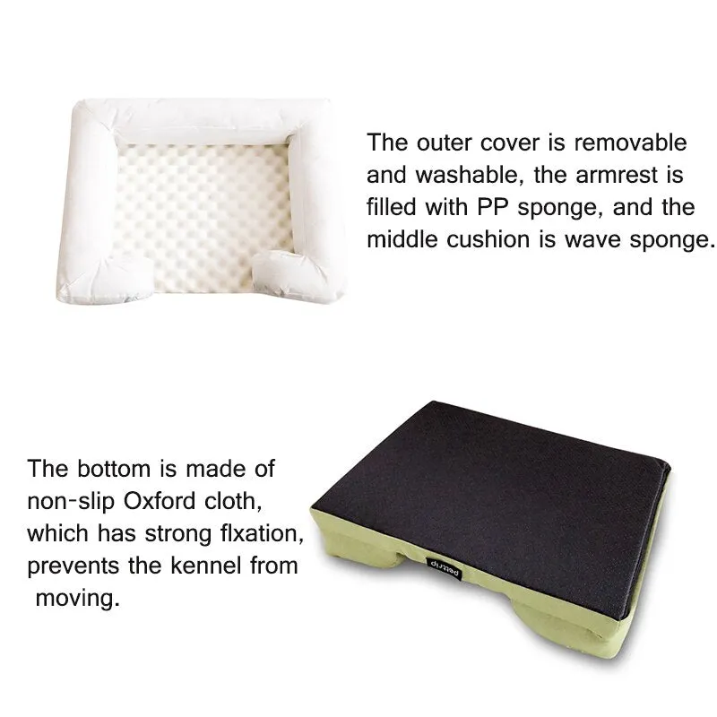 Rectangle Pet Sofa Bed with Pillow