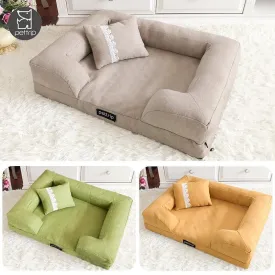 Rectangle Pet Sofa Bed with Pillow