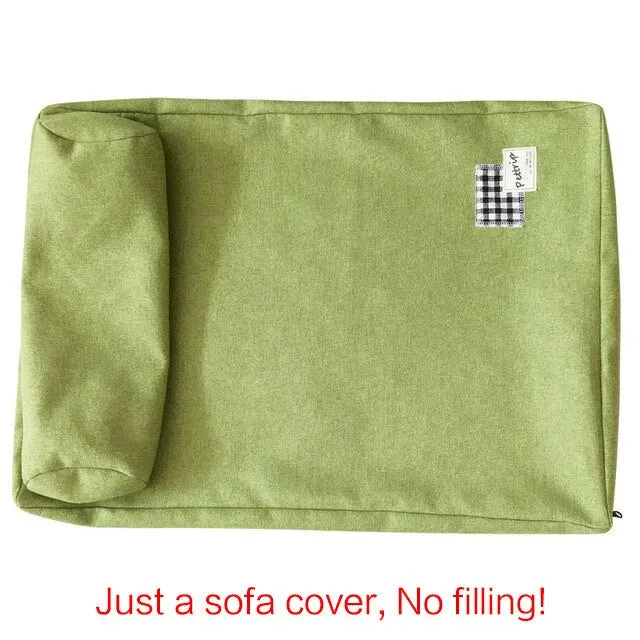 Rectangle Pet Sofa Bed with Pillow