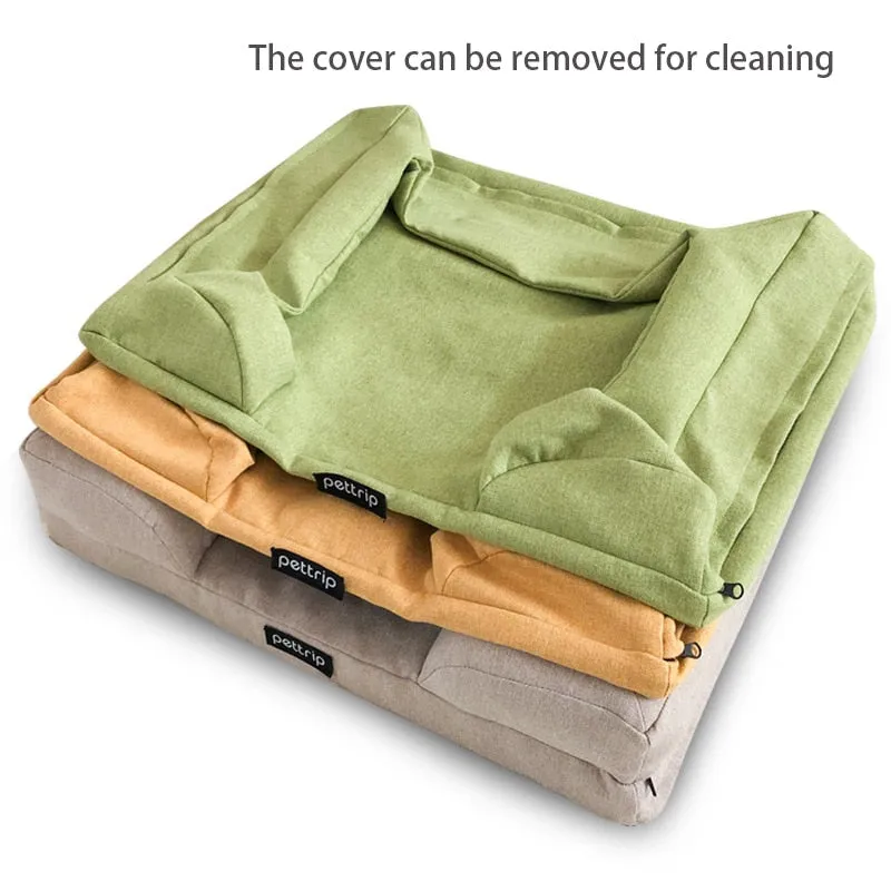Rectangle Pet Sofa Bed with Pillow