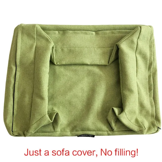 Rectangle Pet Sofa Bed with Pillow