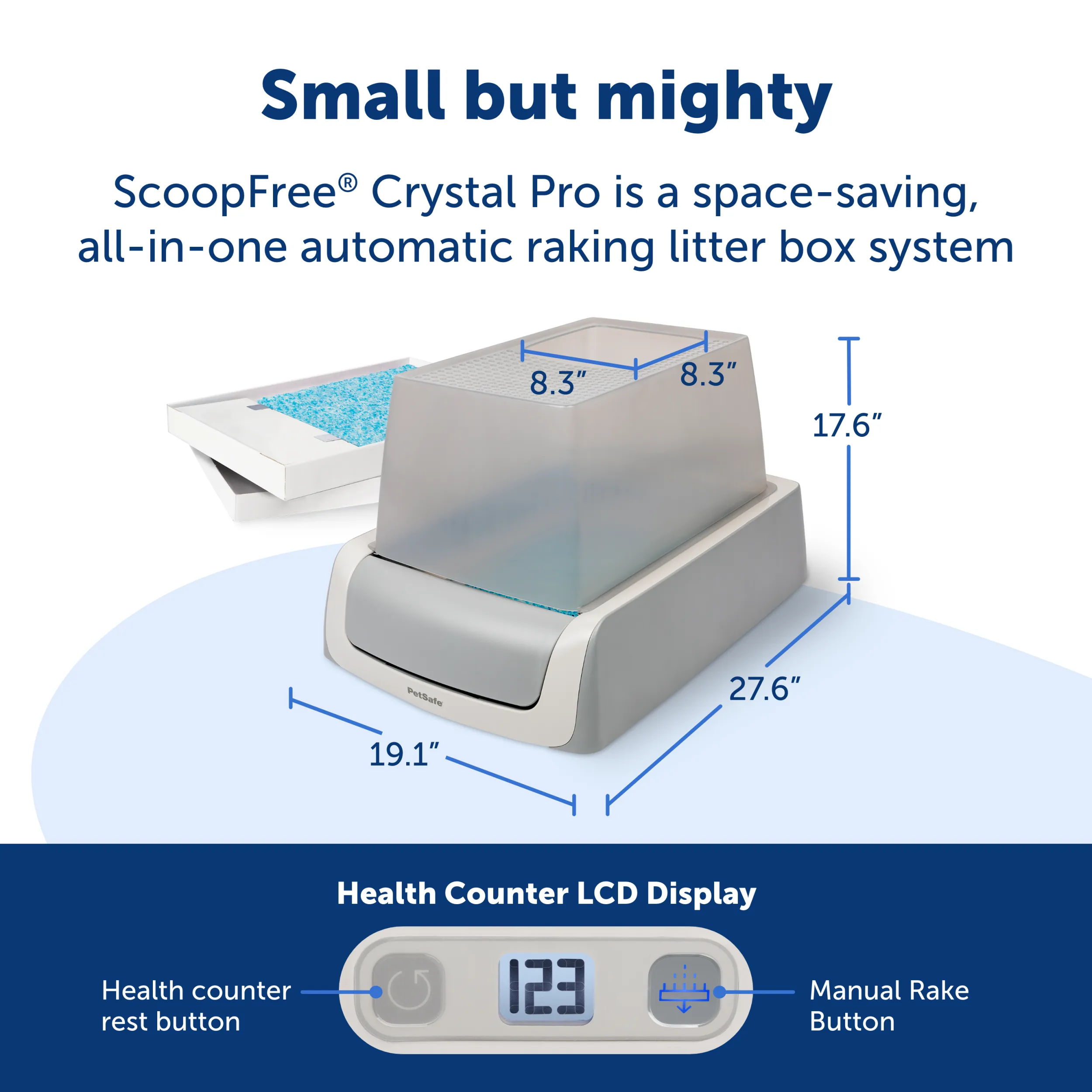 ScoopFree® Crystal Pro Top Entry Self-Cleaning Litter Box