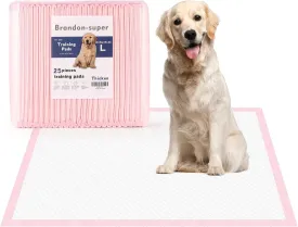 Super-Absorbent Leak-Proof Dog and Puppy Pet Training Pad, Housebreaking Puppy Pads Disposable (24 X 35.5-Large 25PCS)