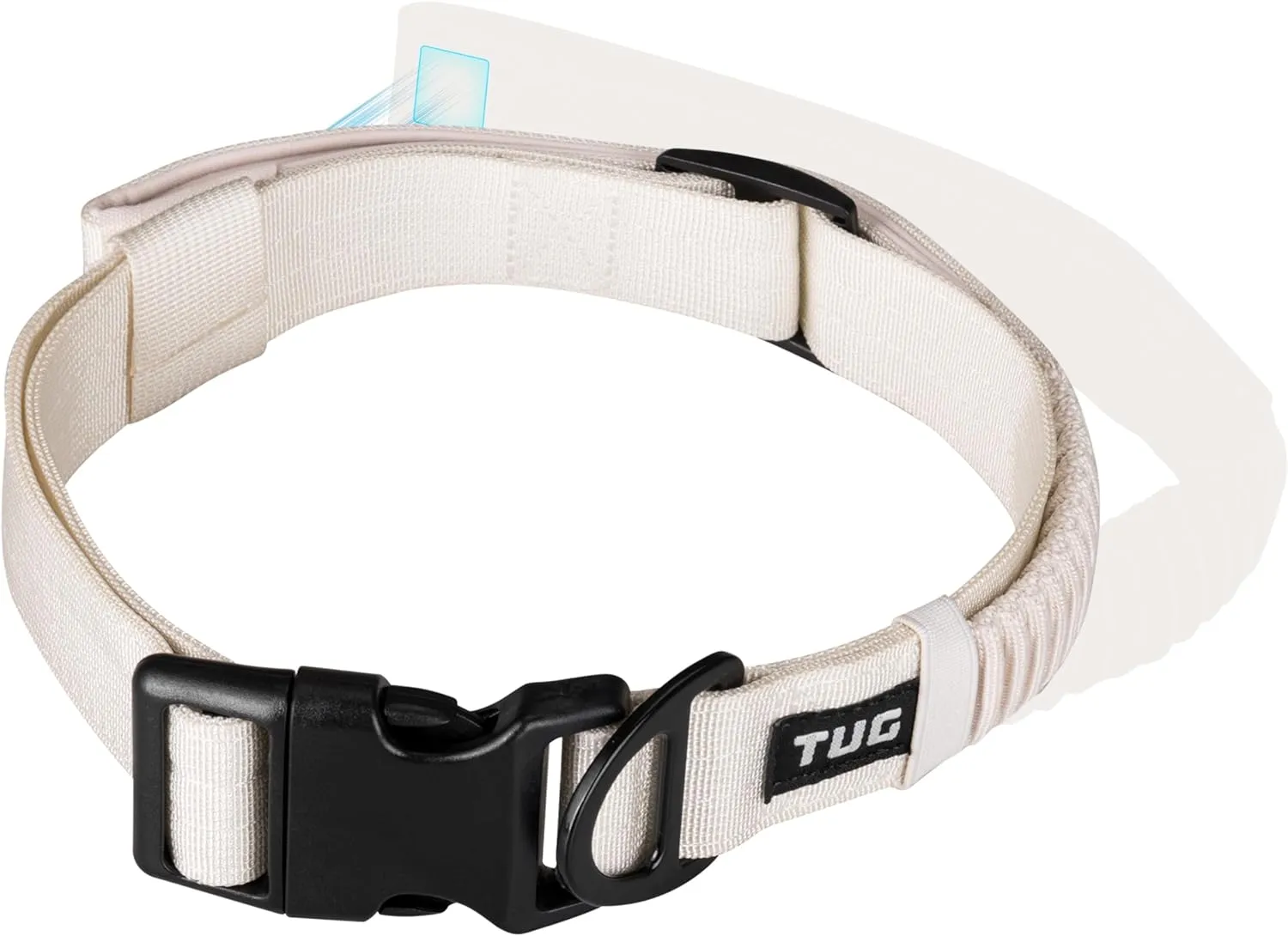 TUG Grab Collar | Integrated Traffic Leash Magnetically Attached for Quick Control (Medium/Cream)